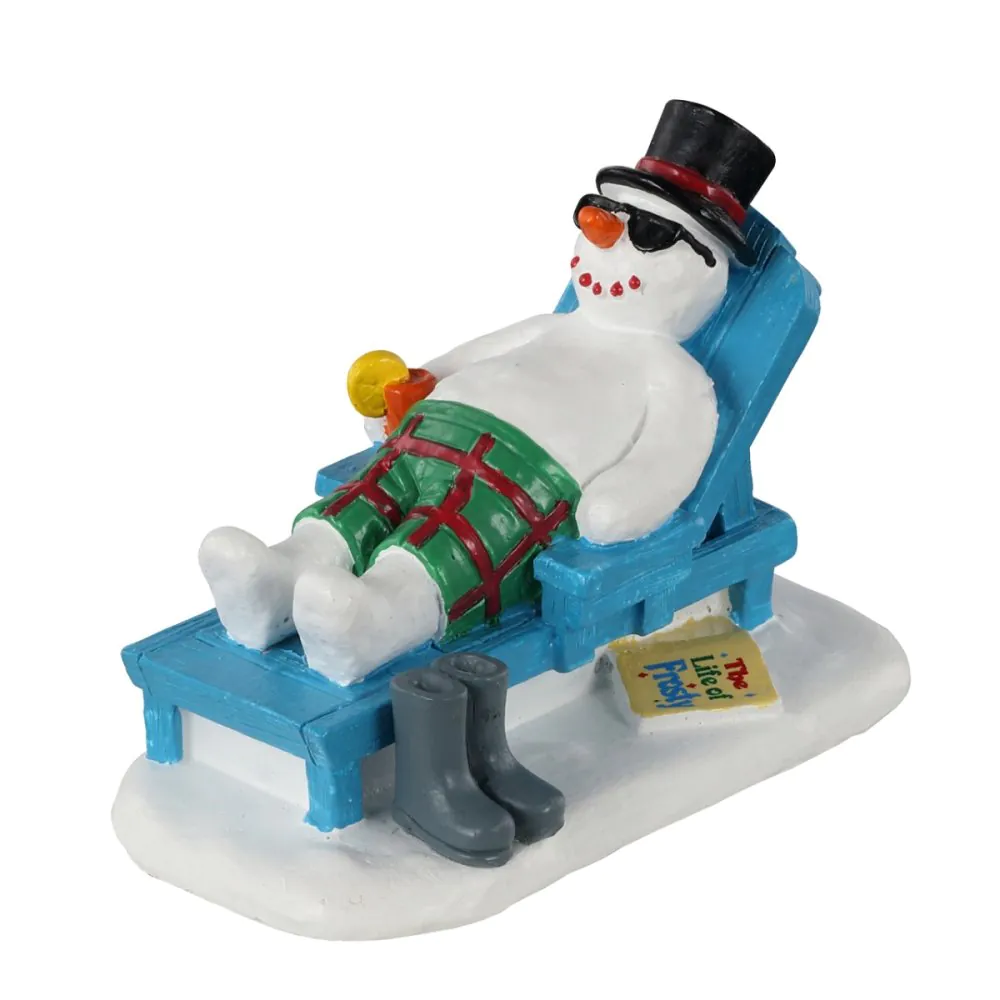 Lemax - Relaxing Snowman -   - Polyresin -  0728162120397