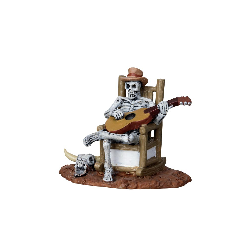 Spooky Town - Rocking Chair Skeleton - - Polyresin - 0728162220035
