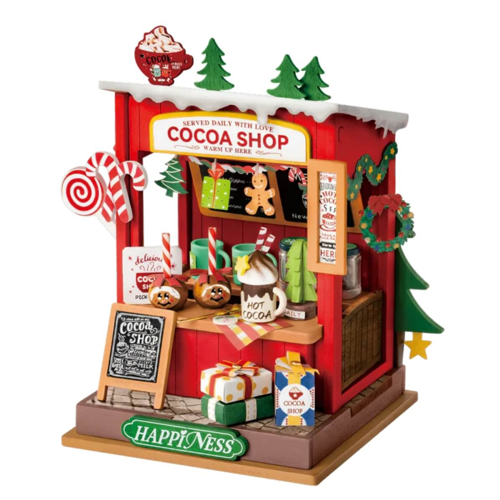 Rolife - Cocoa Shop - DIY 3D Puzzel Kerstkraampje