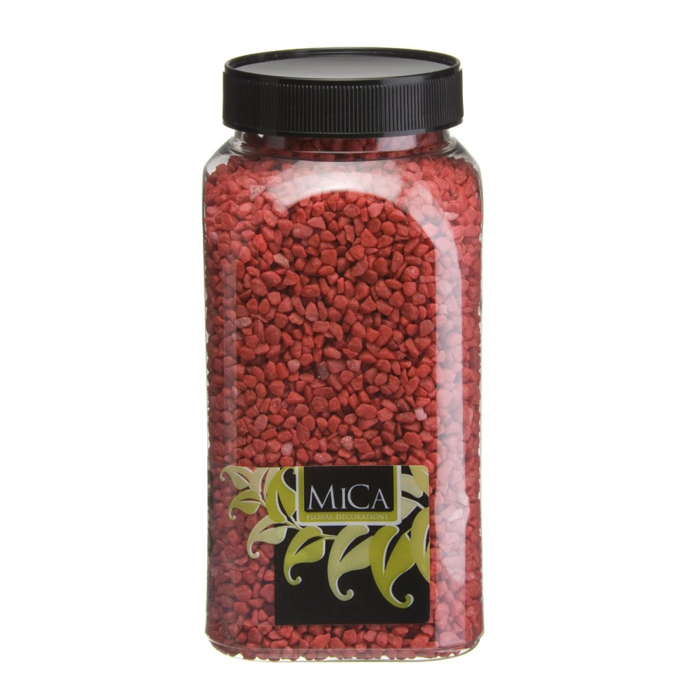 Rood Decoratie Granulaat 650ml - Mica Decorations - - Steen - 8711473552911