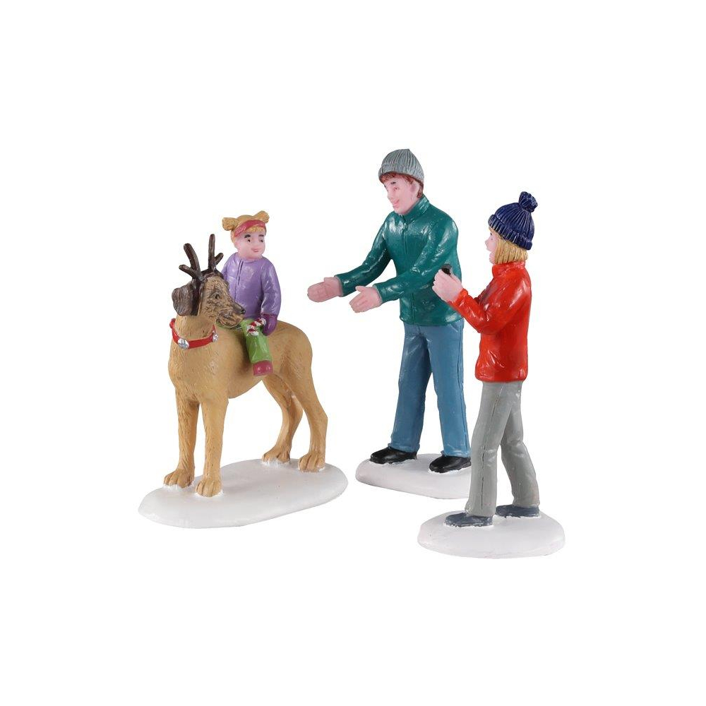 Lemax - Rover Plays Rudolph - Set van 3 - - Polyresin - 0728162029232