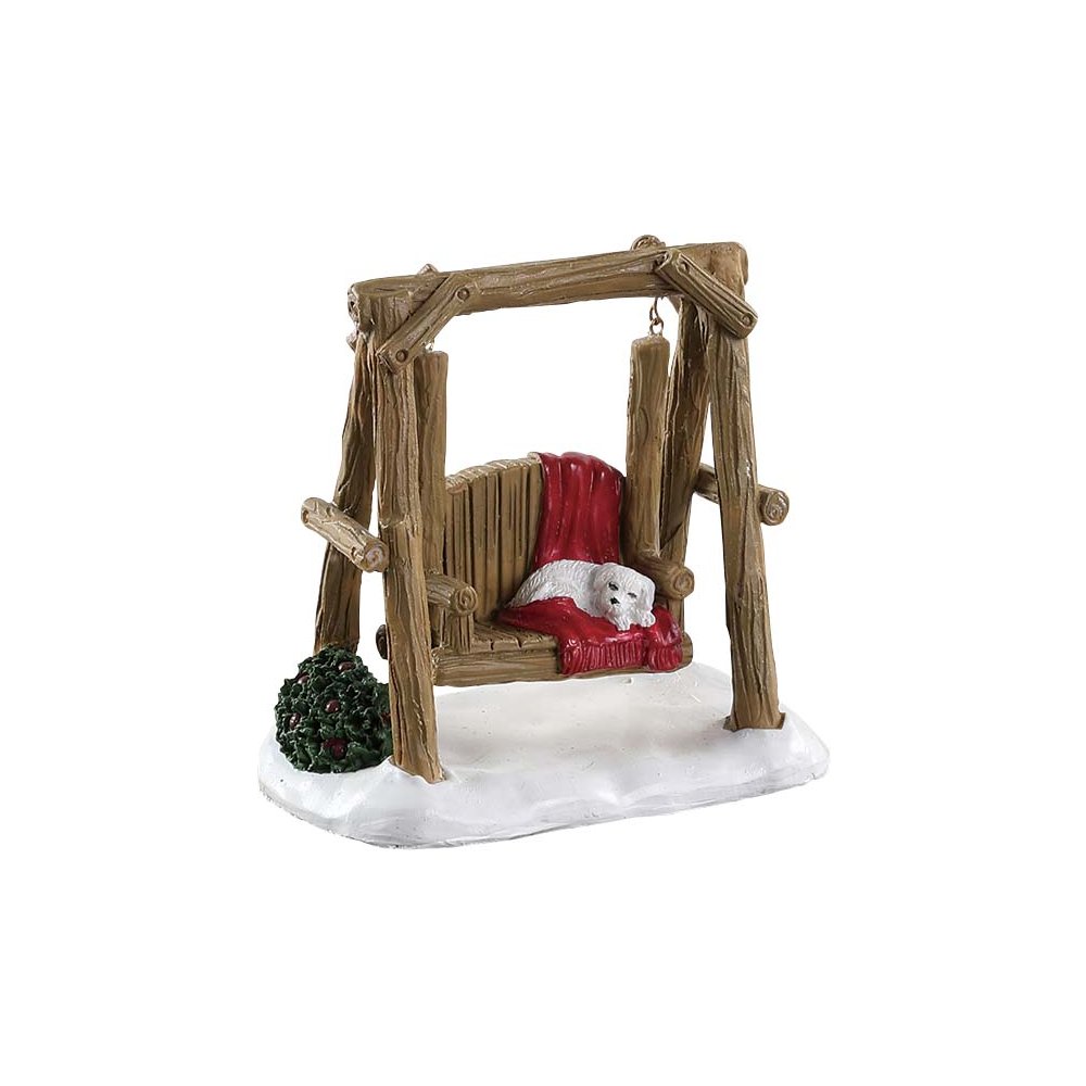 Lemax - Rustic Log Swing - Nu Voorverkoop - - Polyresin - 0728162843630