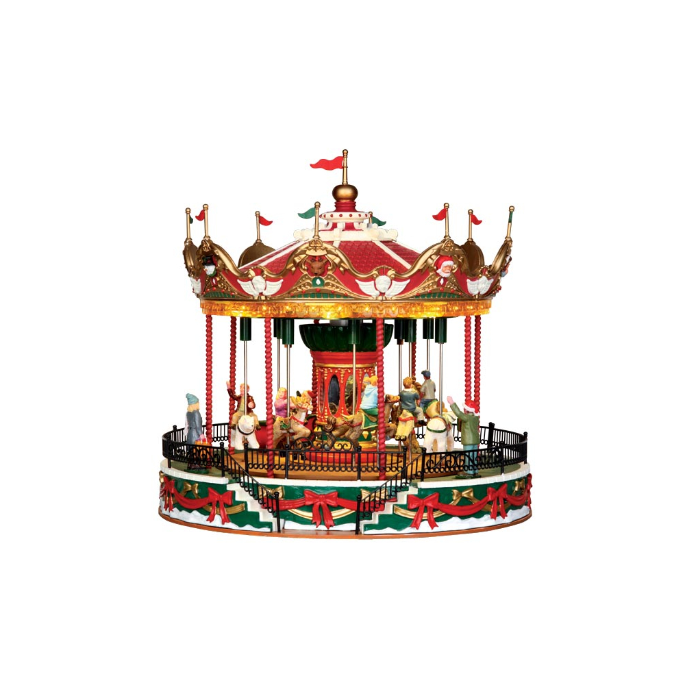 Lemax - Santa Carousel - Nu Voorverkoop - - Polyresin - 0728162346827
