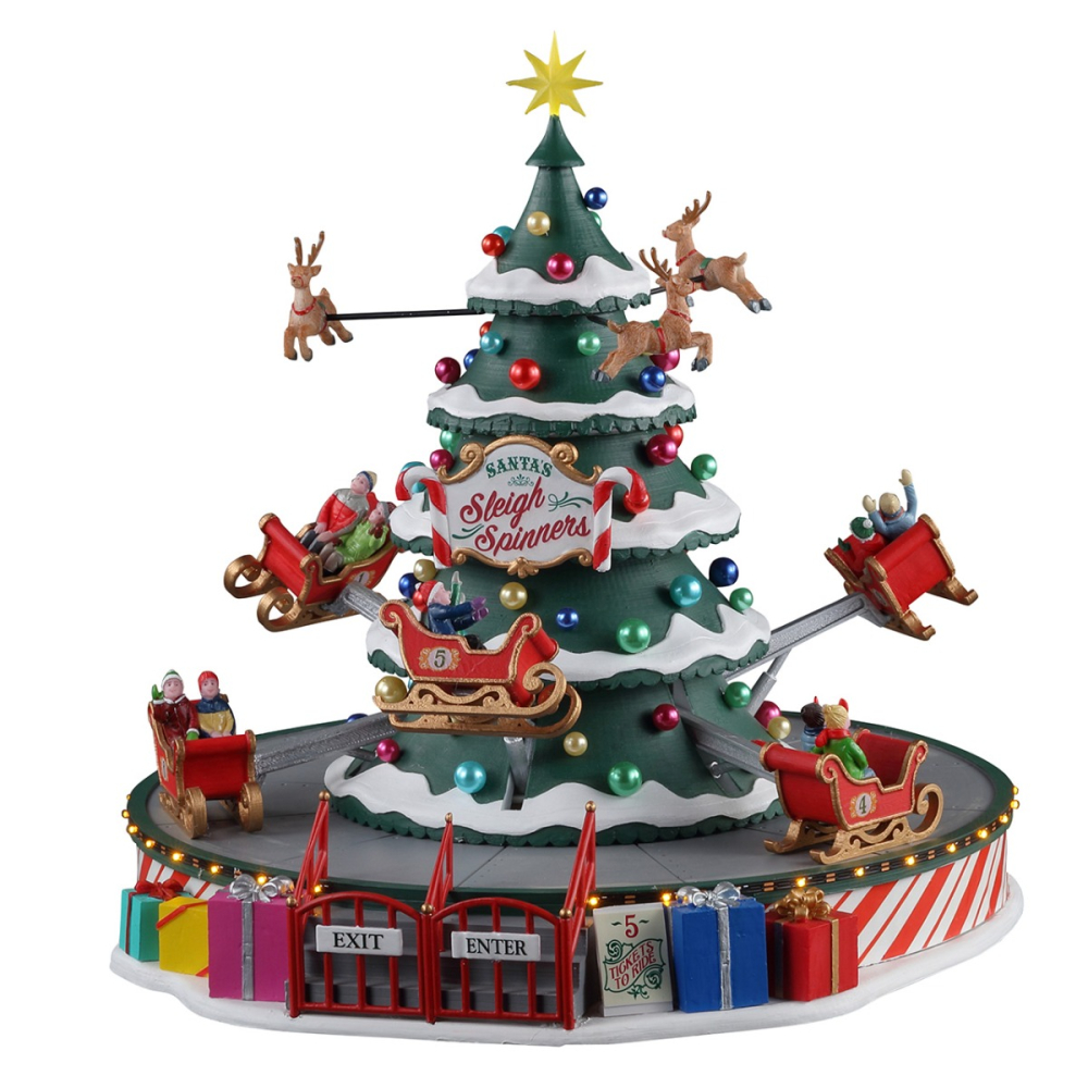 Lemax - Santa's Sleigh Spinners - - Electronic Component - 0728162148339