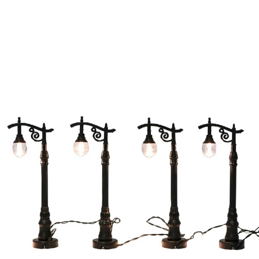 Santaville - Straatlantaarns - Set van 4