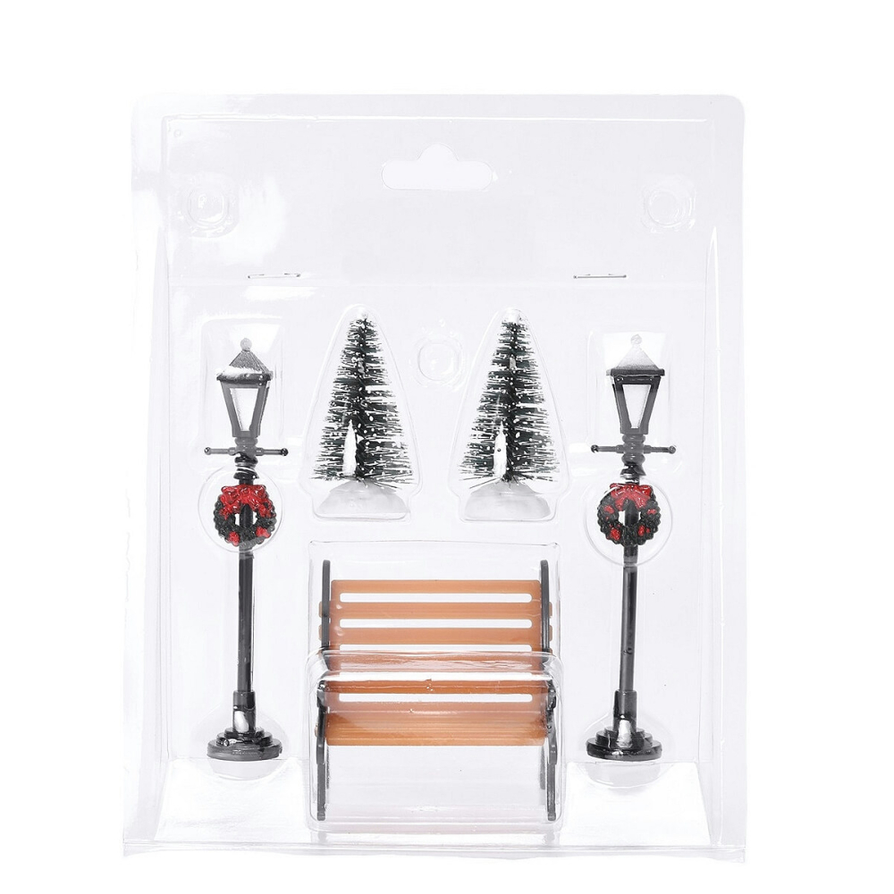 Santaville - Xmas Deco in Blister - Set van 5