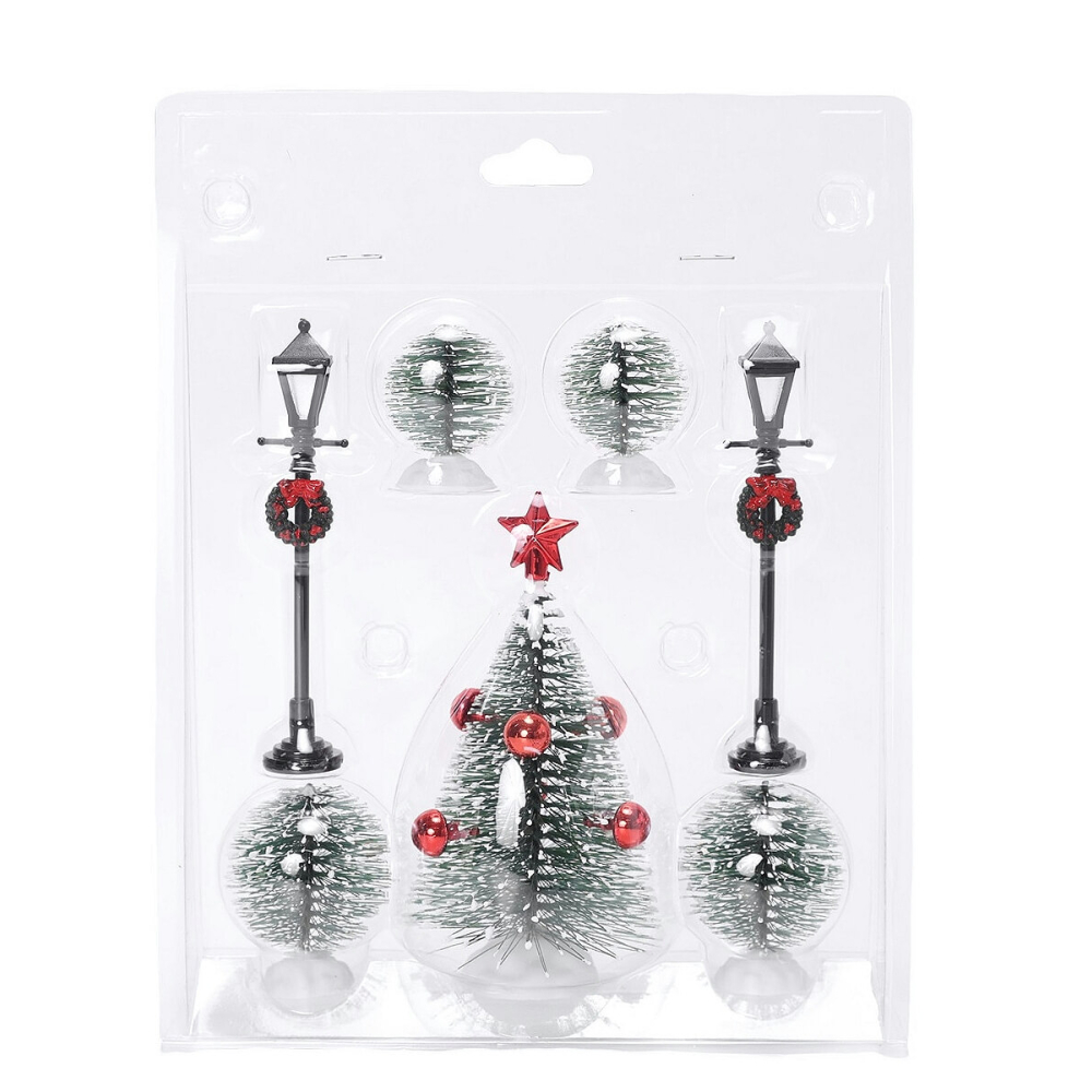 Santaville - Xmas Deco in Blister - Set van 7