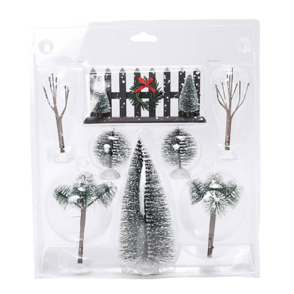 Santaville - Xmas Deco in Blister - Set van 8