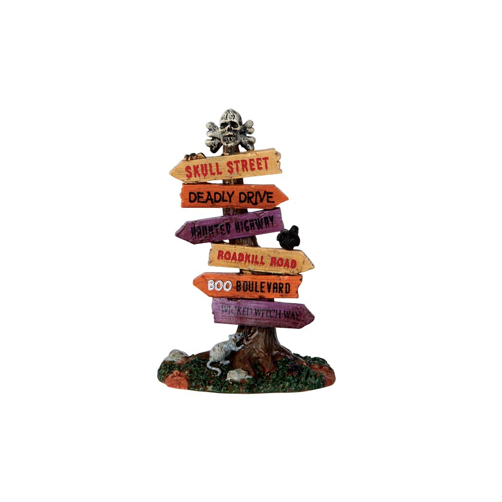 Spooky Town - Scary Road Signs - - Polyresin - 0728162640543