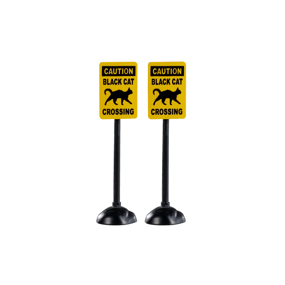 Spooky Town - Scary Road Signs - Set van 2 - - Kunststof - 0728162047120