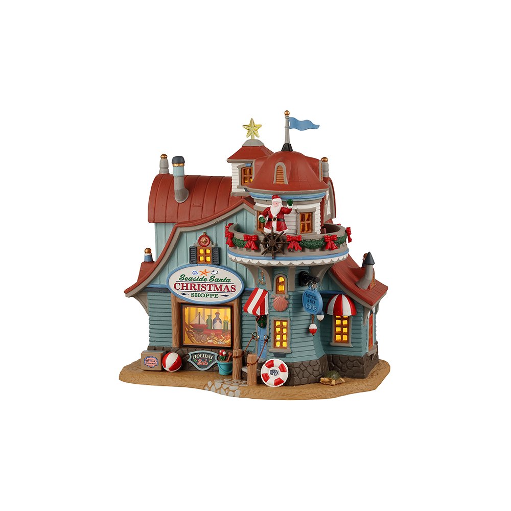 Lemax - Seaside Santa Xmas Shoppe - - Porselein - 0728162259097
