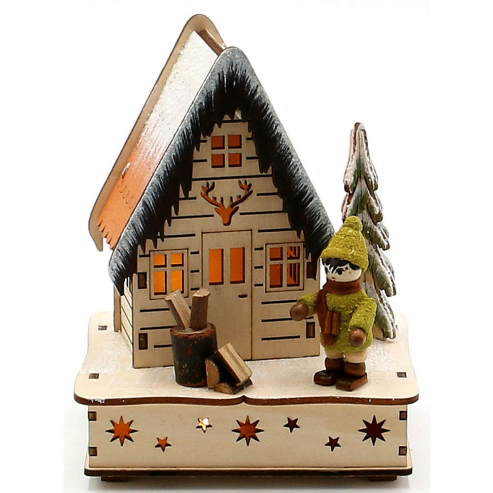 Sigro - Houten Boshut met Mosman LED  -   - Hout -