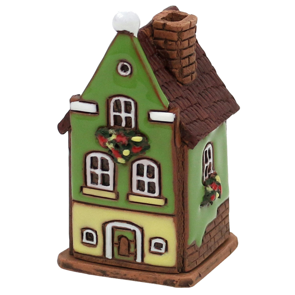 Sigro - Keramiek Rookhuisje Tuitgevel Green -   - Keramiek -