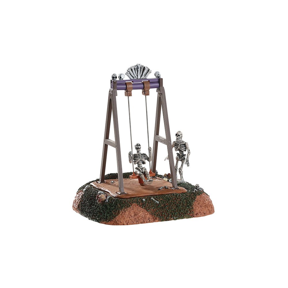 Spooky Town - Skeleton Swings - - Polyresin - 0728162843340