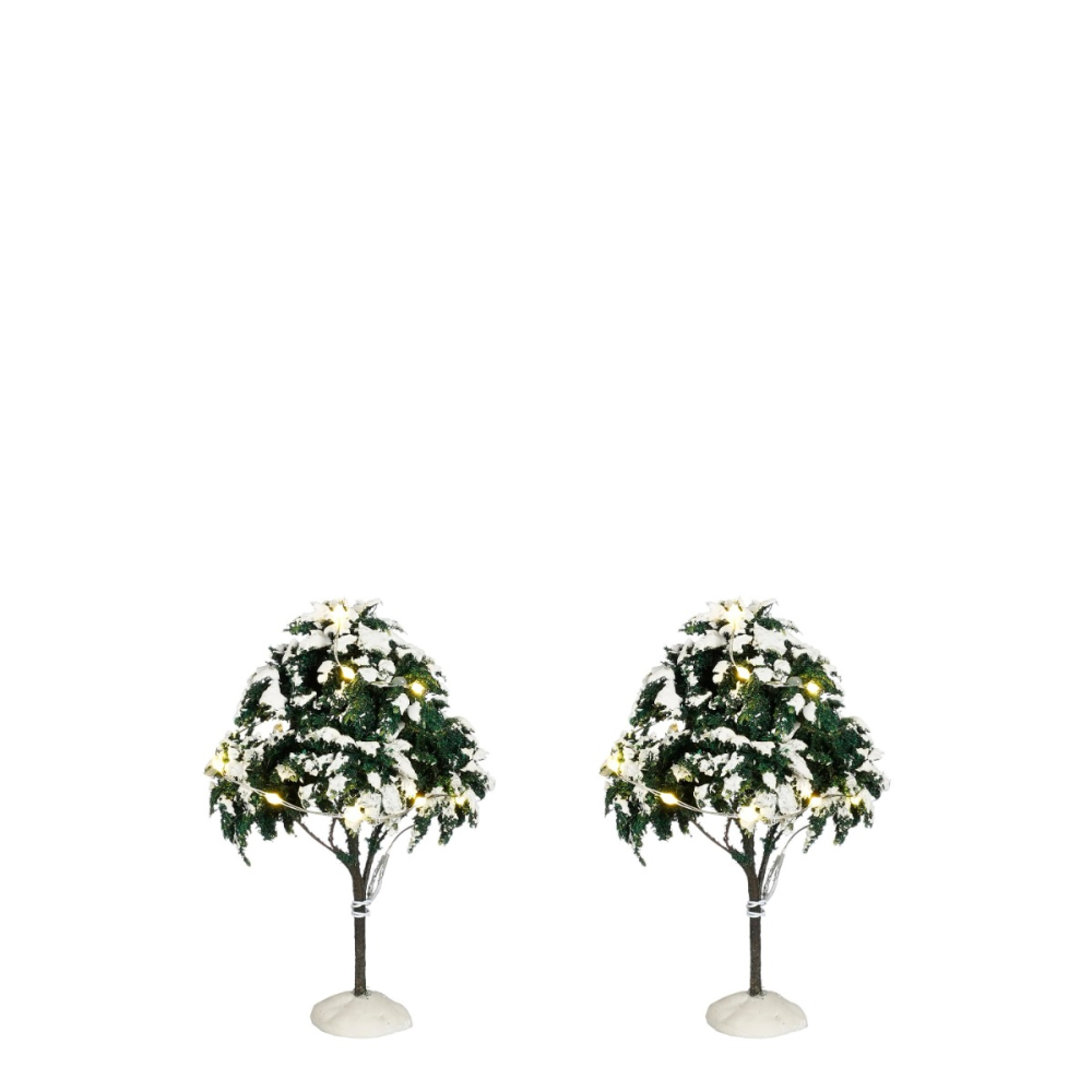 Luville - Snowy Tree Lighted - Set van 2 -   - Kunststof -  8720967769339