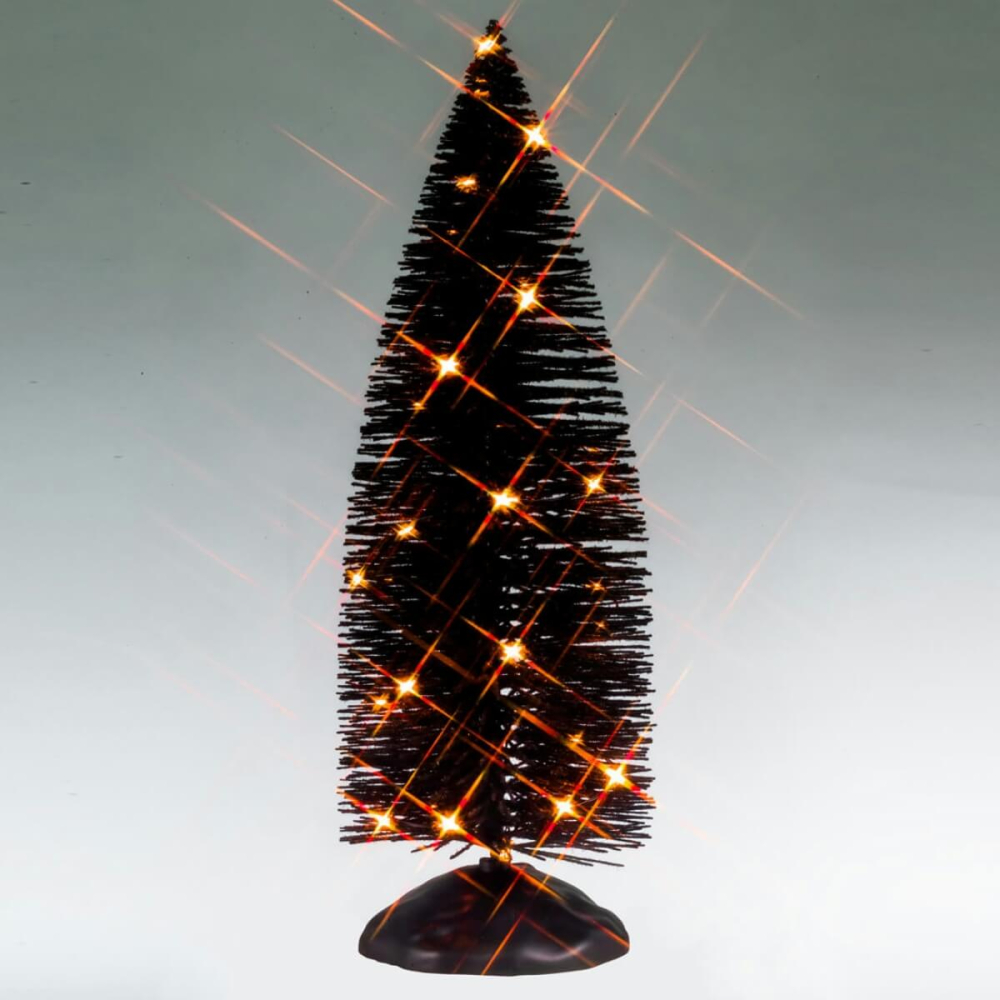 Spooky Town - Black Bristle Tree Orange Lights - Nu Voorverkoop - - Electronic Component - 0728162545183