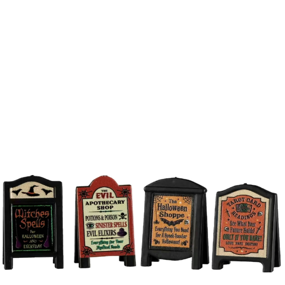 Spooky Town - Evil Signs - Set van 4