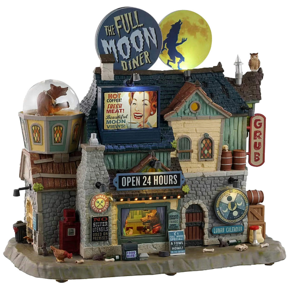 Spooky Town - The Full Moon Diner - - Resin - 0728162350121
