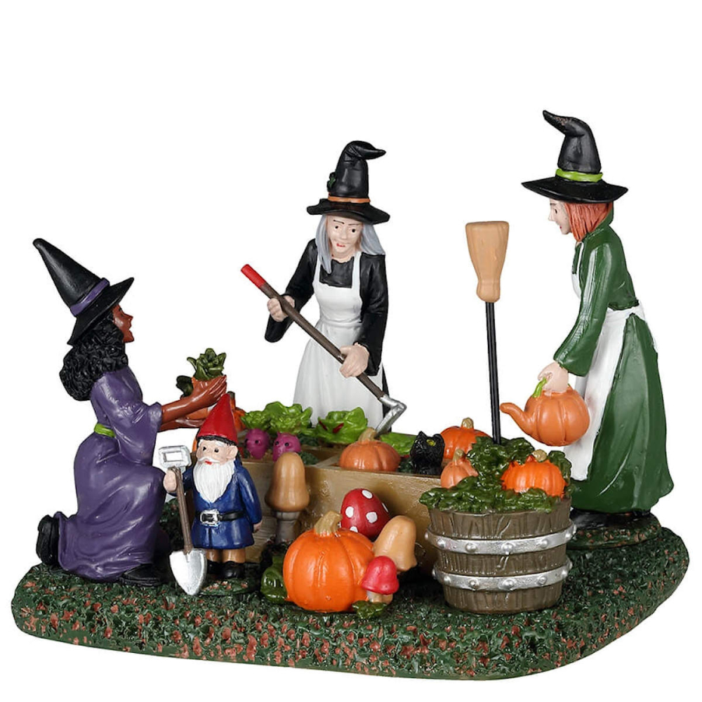 Spooky Town - Witches' Community Garden - - Resin - 0728162437044