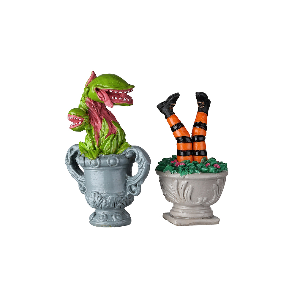 Spooky Town - Spooky Planter Urns - Set van 2 - - Polyresin - 0728162249463