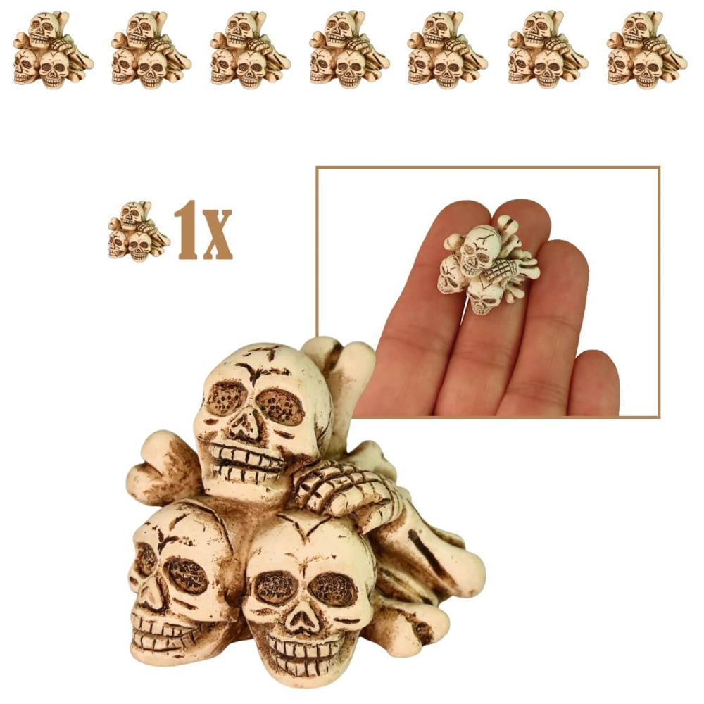 Stapel Miniatuur Schedels en Botten