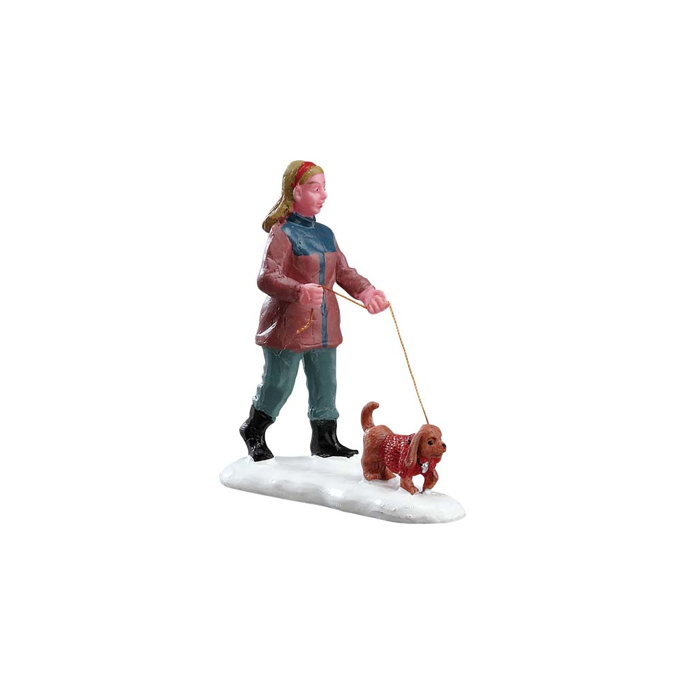 Lemax - Strolling With Pooch - - Polyresin - 0728162225689