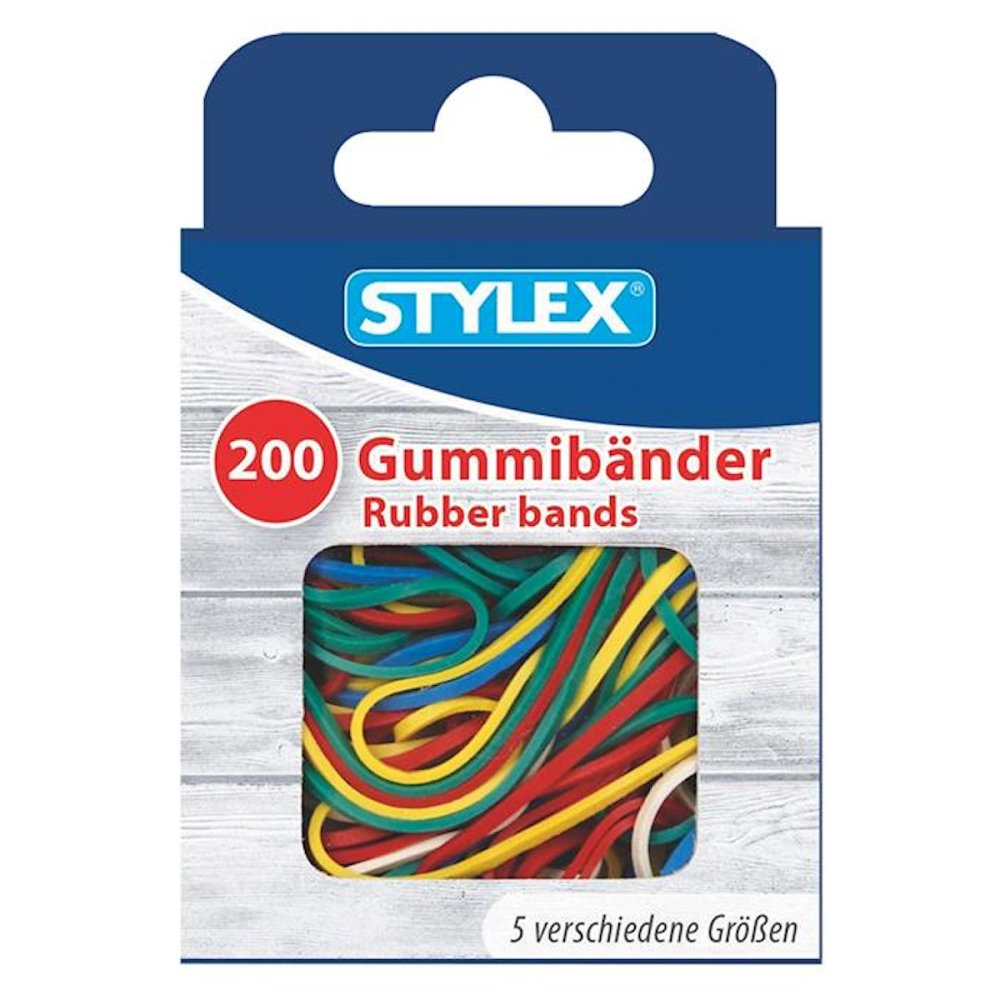 Stylex Gekleurde Elastiekjes - 200 Stuks -   -  -  4044186313222