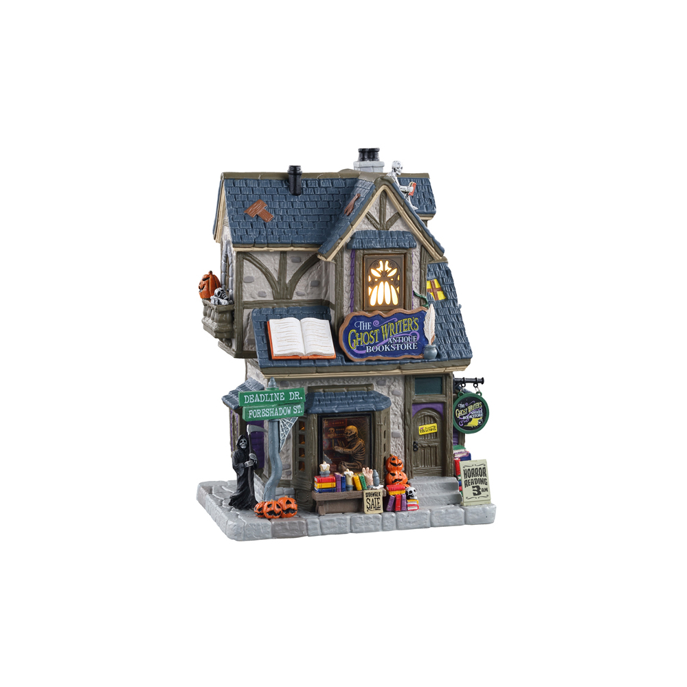 Spooky Town - The Ghost Writer's Antique Bookstore - - Porselein - 0728162157294