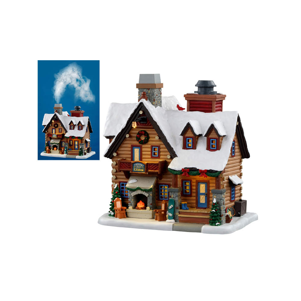 Lemax - Thicket Falls Cabin - - Polyresin - 0728162056986
