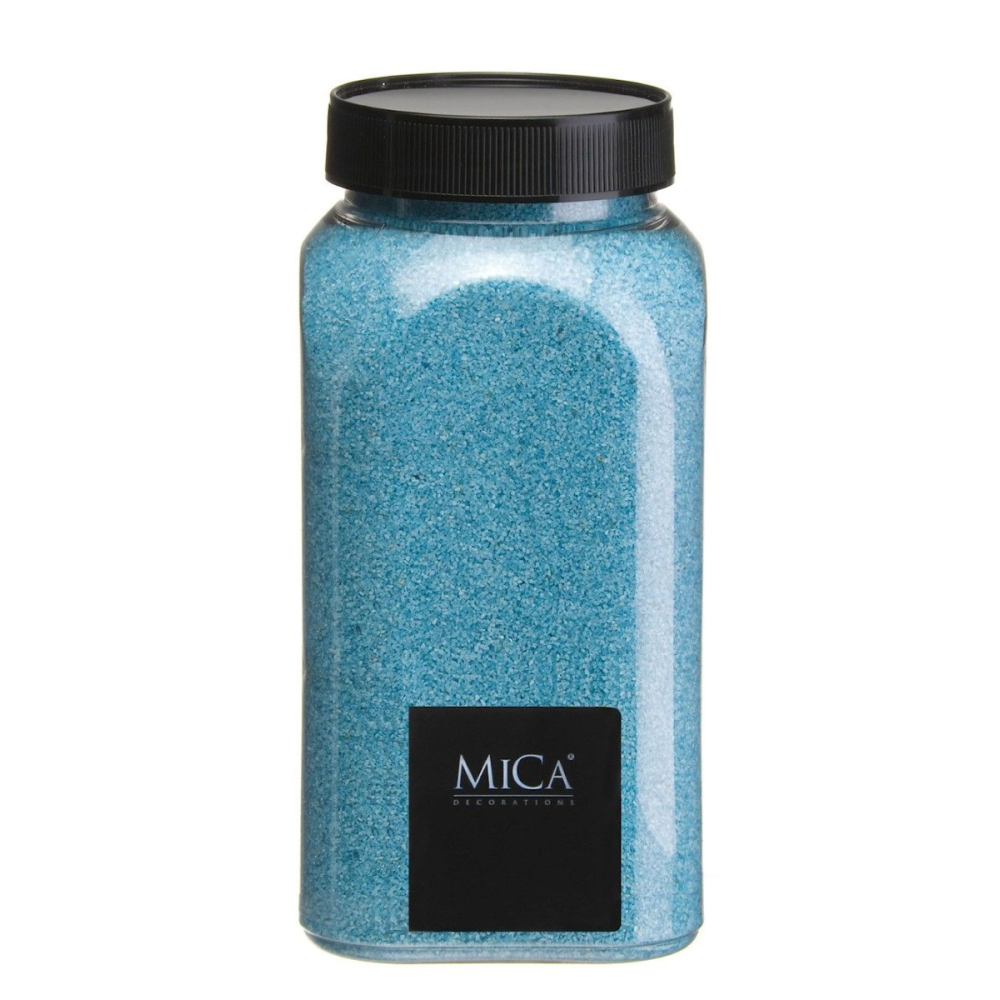 Turkoois Decoratie Zand 650ml - Mica Decorations - - Zand - 8711473463477