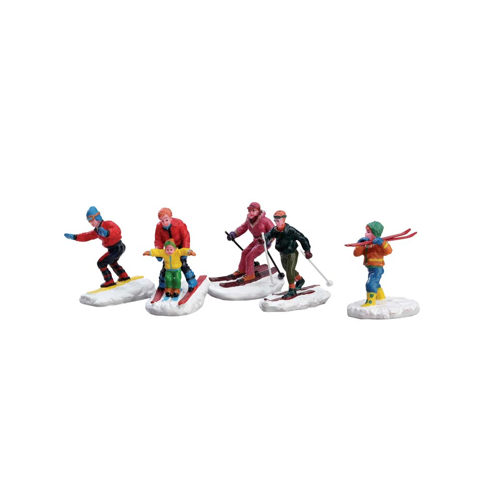 Lemax - Winter Fun Figurines - Set van 5 - - Polyresin - 0728162923578