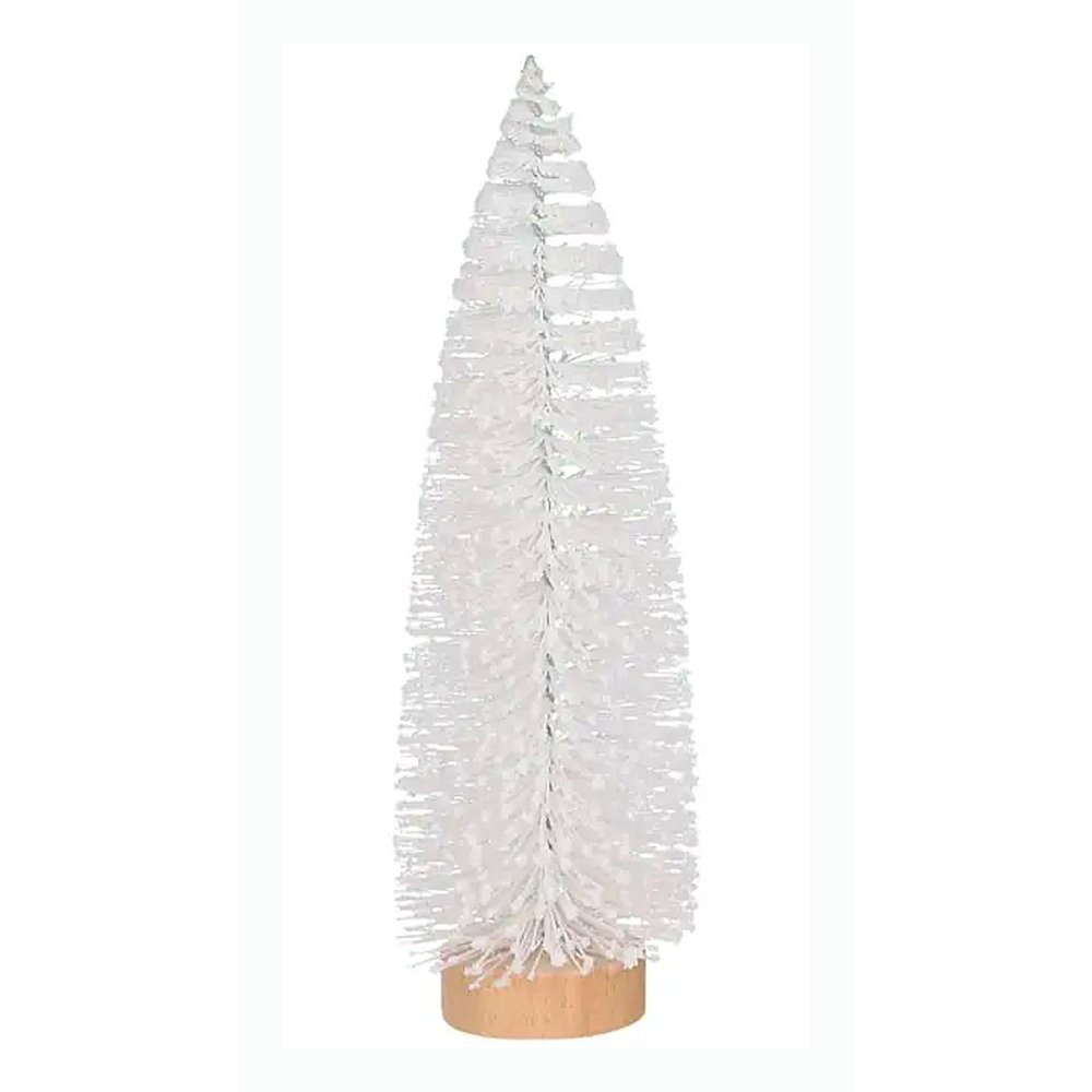 Wit Glitter Kerstboompje 15 cm - House of Seasons - - -
