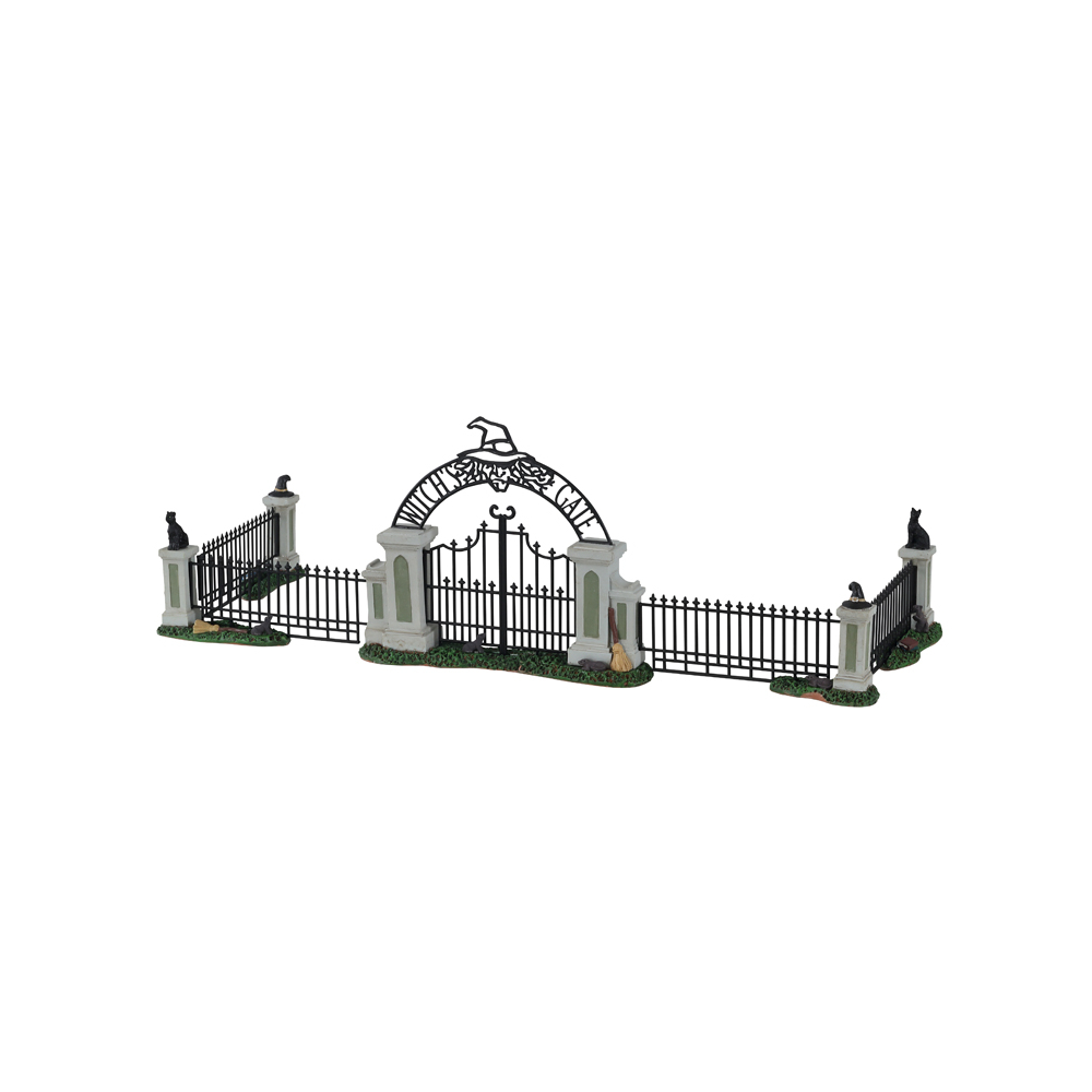 Spooky Town - Witch Gate - Set van 5 - - Polyresin - 0728162148575