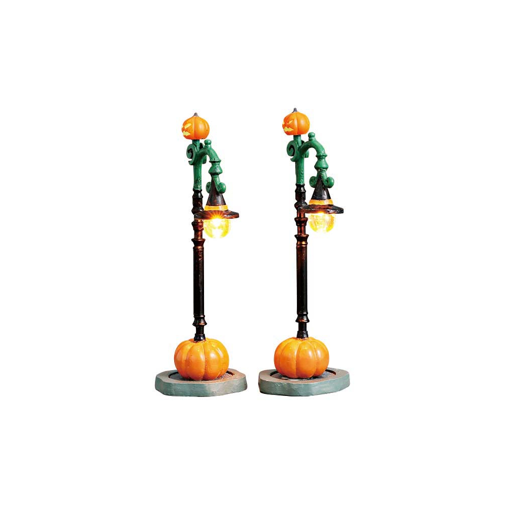 Spooky Town - Witch Pumpkin Patch - Set van 2 - - Polyresin - 0728162742179