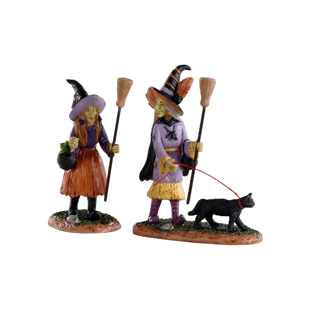 Spooky Town - Witches Night Out - Set van 2 - Nu Voorverkoop - - Polyresin - 0728162029072