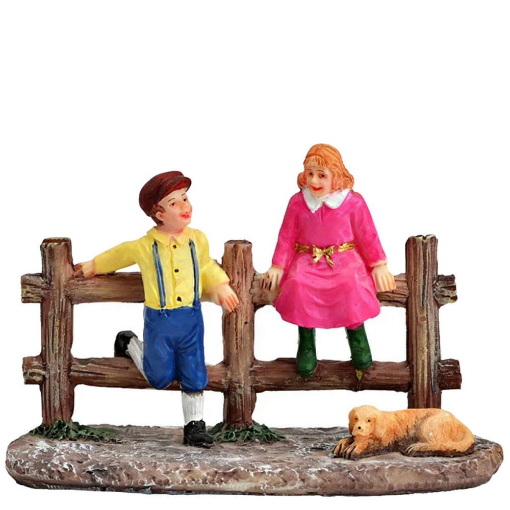 Wurm - Kinderen op Hek -   - Polyresin -  4007698520953
