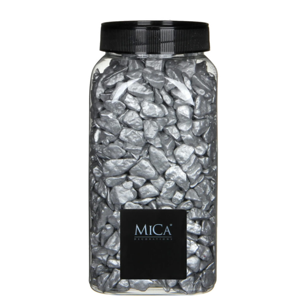 Zilver Decoratie Steentjes - 650ml - Mica Decorations