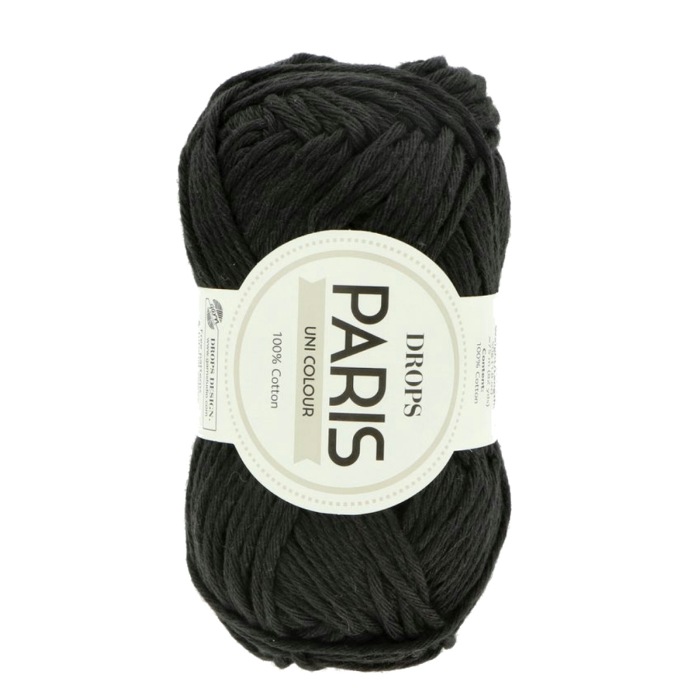 Zwart Katoen Garen - Drops Paris - - Katoen -