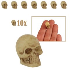 Miniatuur Schedel - 1.3cm - Set van 10