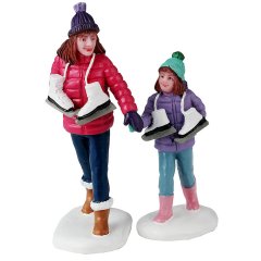 Lemax - Skating Sisters - Set van 2