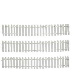 Luville - Fence White Lighted - Set van 3