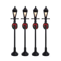 Lemax - Gas Lantern Street Lamp - Set van 4