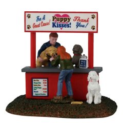 Lemax - Puppy Kissing Booth