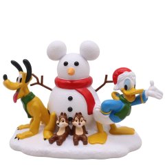 Disney - Snowman Donald & Pluto & Chip N Dale