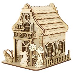 Paashuisje - Bunny Blossom Cottage - 3D Puzzel