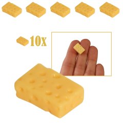 Miniatuur Kaas Blok - Set van 10
