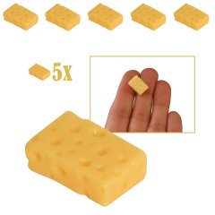 Miniatuur Kaas Blok - Set van 5