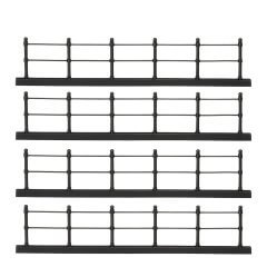 Luville - Fence Black - Set van 4