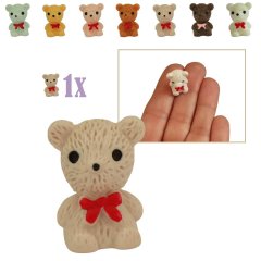 Mini Teddybeer - Lila - 2cm