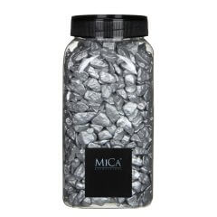 Zilver Decoratie Steentjes - 650ml - Mica Decorations